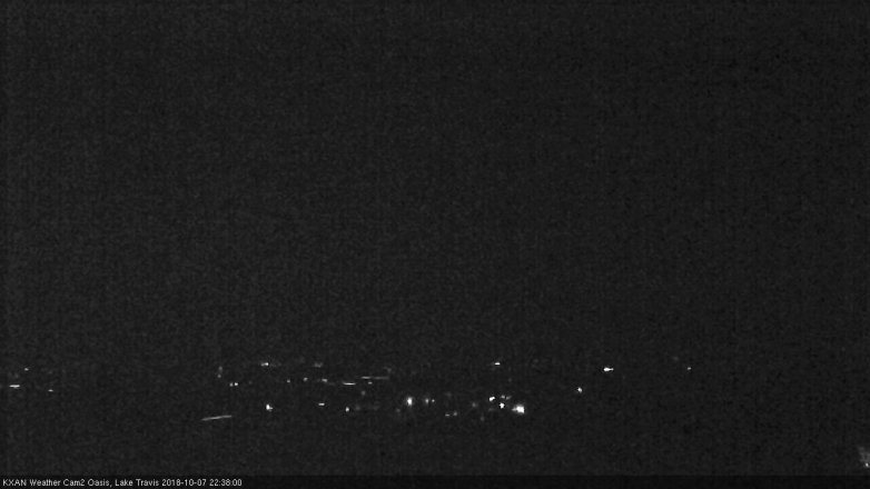 Lake Travis webcam, October 7, 2018 9:40 PM CT