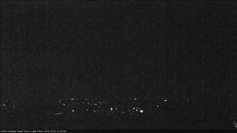 Lake Travis webcam, October 7, 2018 9:45 PM CT