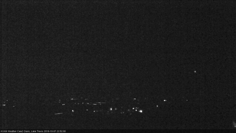 Lake Travis webcam, October 7, 2018 9:55 PM CT