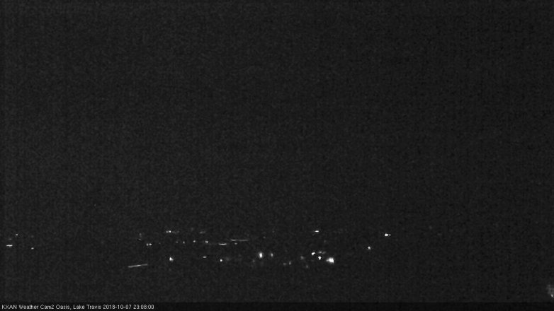 Lake Travis webcam, October 7, 2018 10:10 PM CT