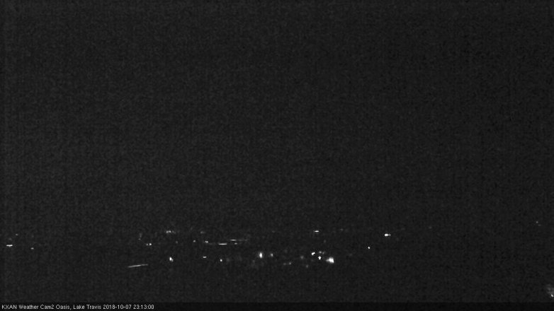 Lake Travis webcam, October 7, 2018 10:15 PM CT