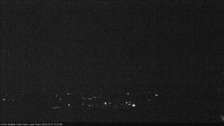 Lake Travis webcam, October 7, 2018 10:20 PM CT