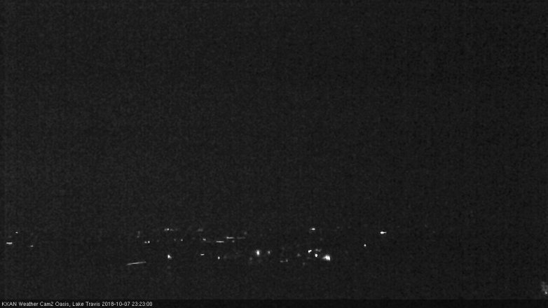 Lake Travis webcam, October 7, 2018 10:25 PM CT