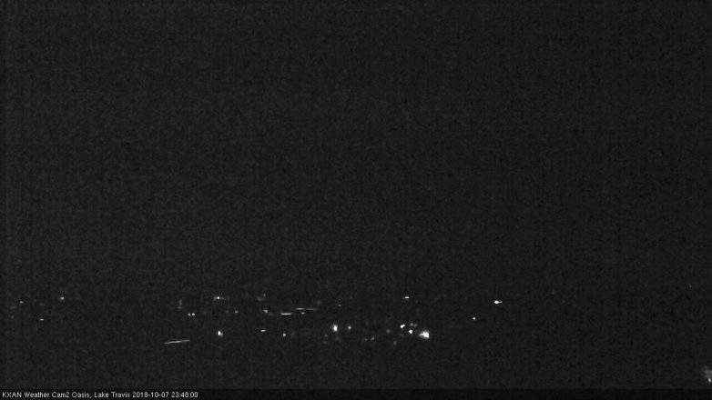 Lake Travis webcam, October 7, 2018 10:50 PM CT