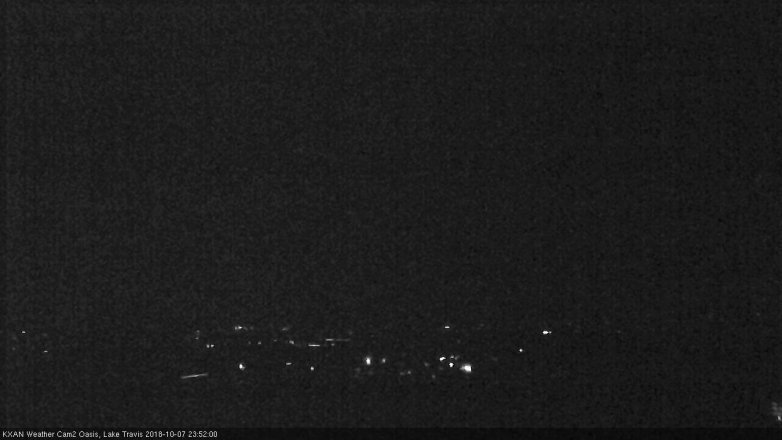 Lake Travis webcam, October 7, 2018 10:55 PM CT