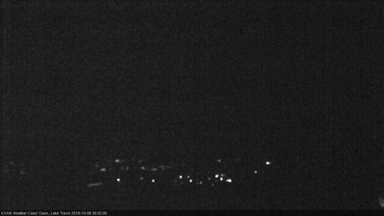 Lake Travis webcam, October 7, 2018 11:05 PM CT