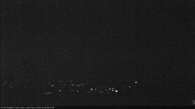 Lake Travis webcam, October 7, 2018 11:15 PM CT