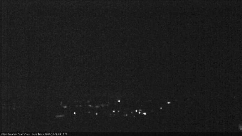 Lake Travis webcam, October 7, 2018 11:20 PM CT