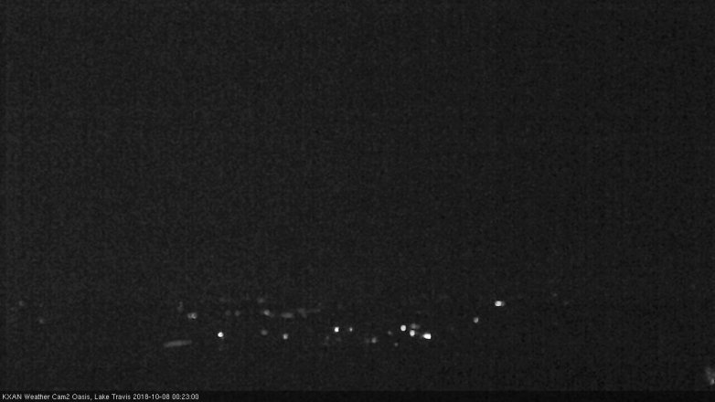 Lake Travis webcam, October 7, 2018 11:25 PM CT