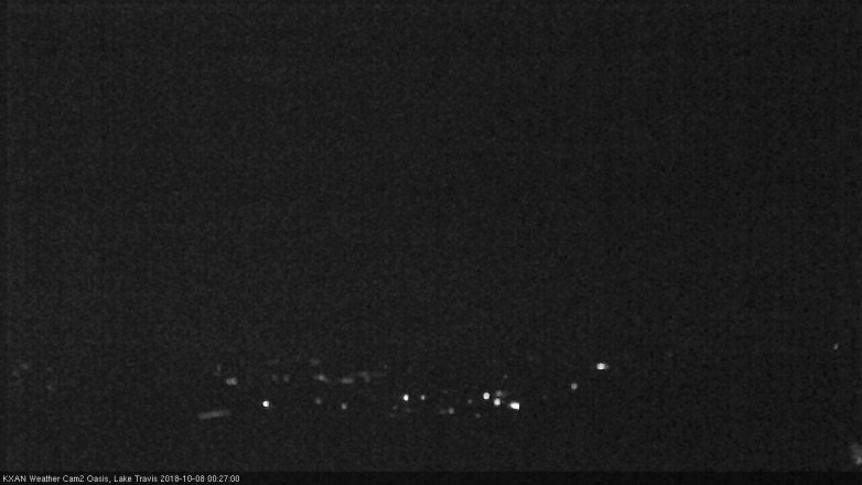 Lake Travis webcam, October 7, 2018 11:30 PM CT