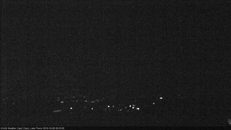Lake Travis webcam, October 7, 2018 11:35 PM CT