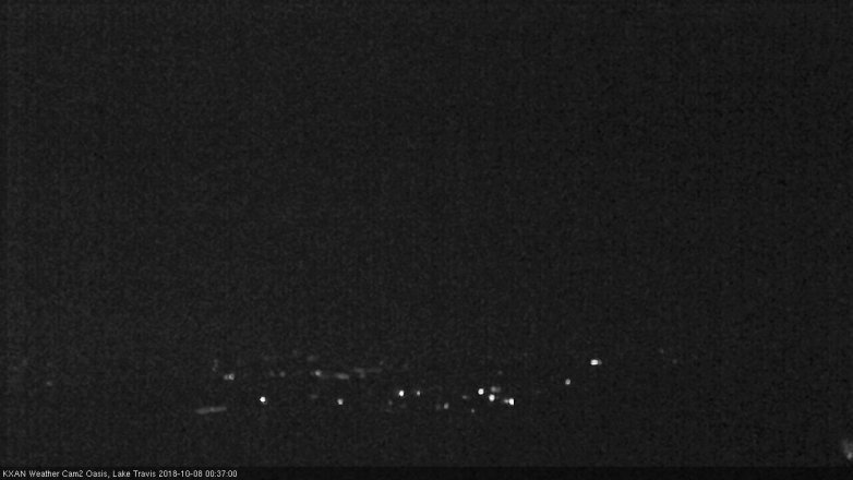 Lake Travis webcam, October 7, 2018 11:40 PM CT