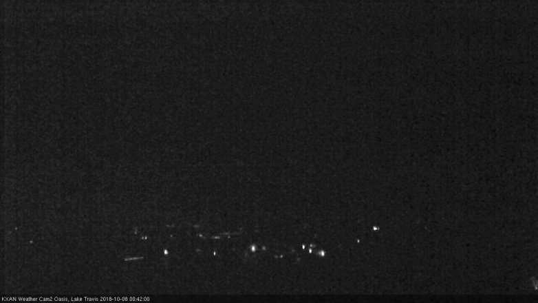 Lake Travis webcam, October 7, 2018 11:45 PM CT