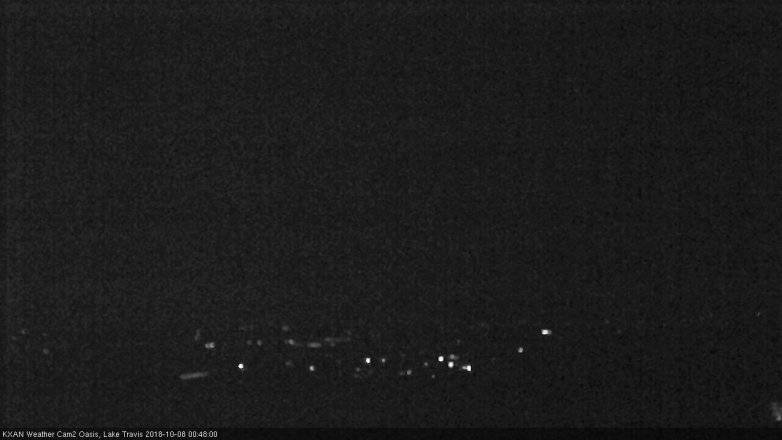 Lake Travis webcam, October 7, 2018 11:50 PM CT