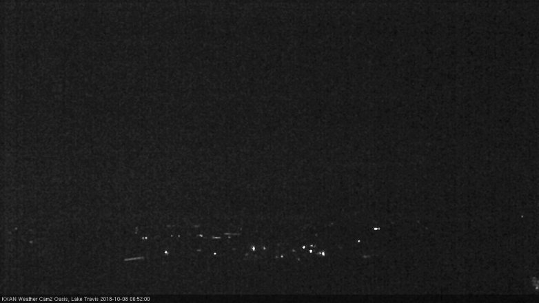 Lake Travis webcam, October 7, 2018 11:55 PM CT