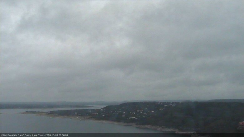 Lake Travis webcam, October 8, 2018 9:00 AM CT
