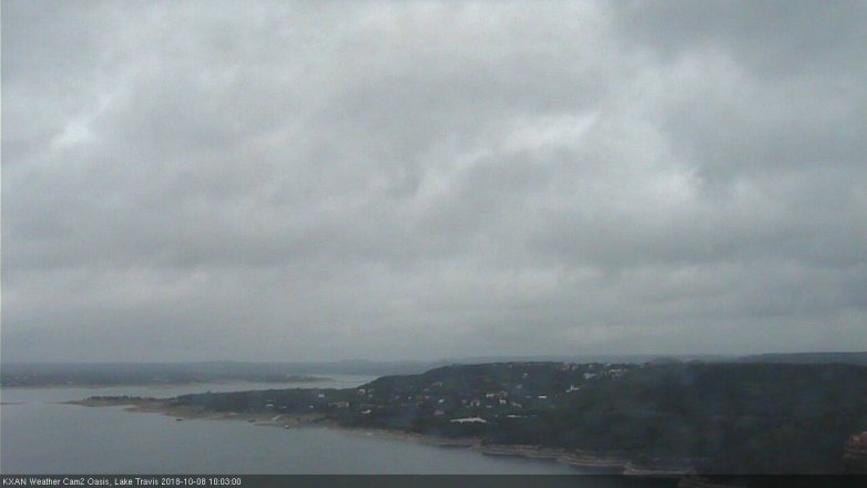 Lake Travis webcam, October 8, 2018 9:05 AM CT
