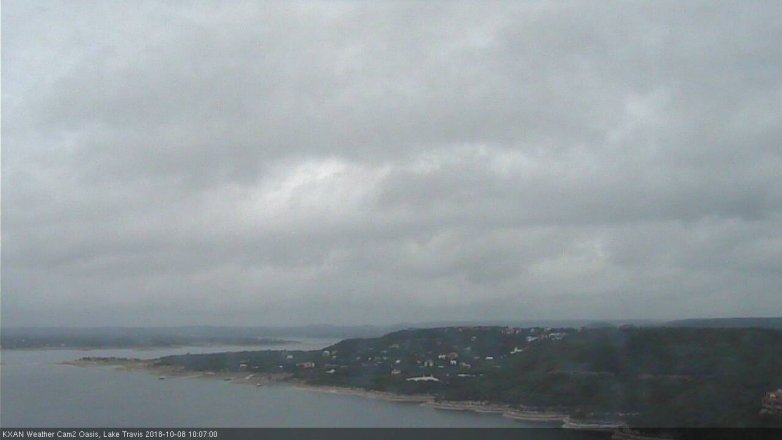 Lake Travis webcam, October 8, 2018 9:10 AM CT