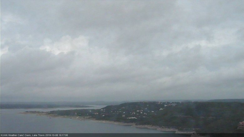 Lake Travis webcam, October 8, 2018 9:20 AM CT