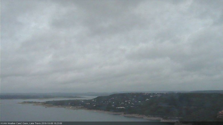 Lake Travis webcam, October 8, 2018 9:25 AM CT