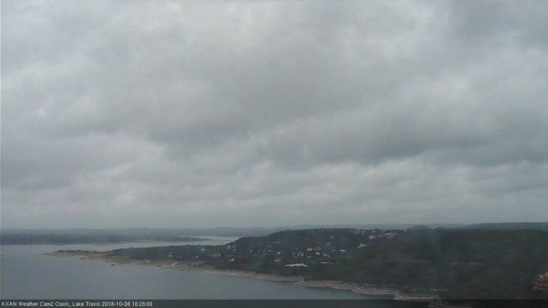 Lake Travis webcam, October 8, 2018 9:30 AM CT