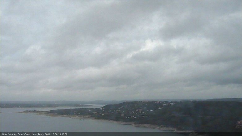Lake Travis webcam, October 8, 2018 9:35 AM CT