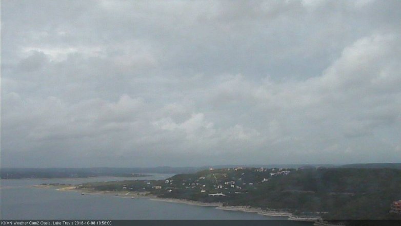 Lake Travis webcam, October 8, 2018 10:00 AM CT