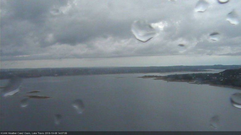 Lake Travis webcam, October 8, 2018 1:10 PM CT