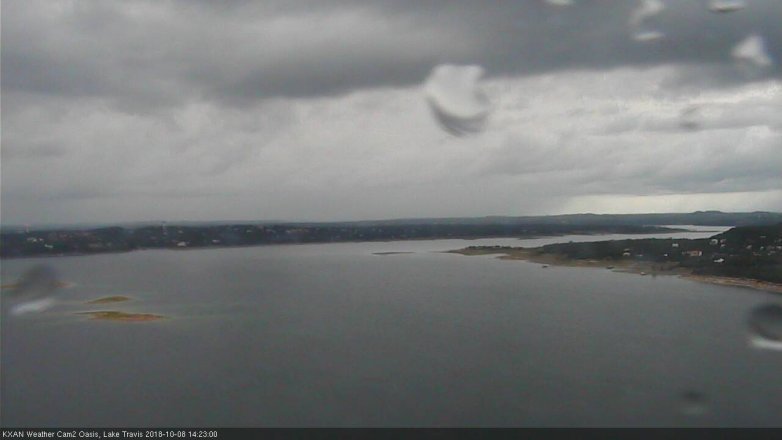 Lake Travis webcam, October 8, 2018 1:25 PM CT