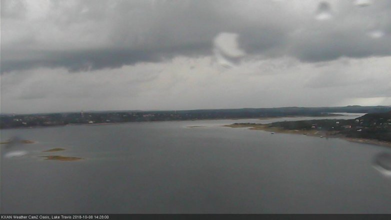 Lake Travis webcam, October 8, 2018 1:30 PM CT