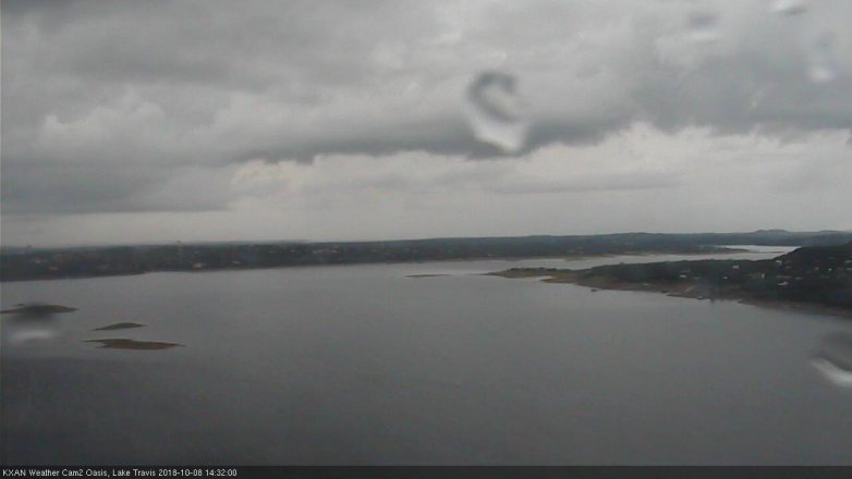 Lake Travis webcam, October 8, 2018 1:35 PM CT