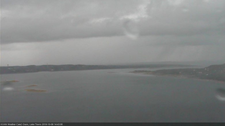 Lake Travis webcam, October 8, 2018 1:45 PM CT