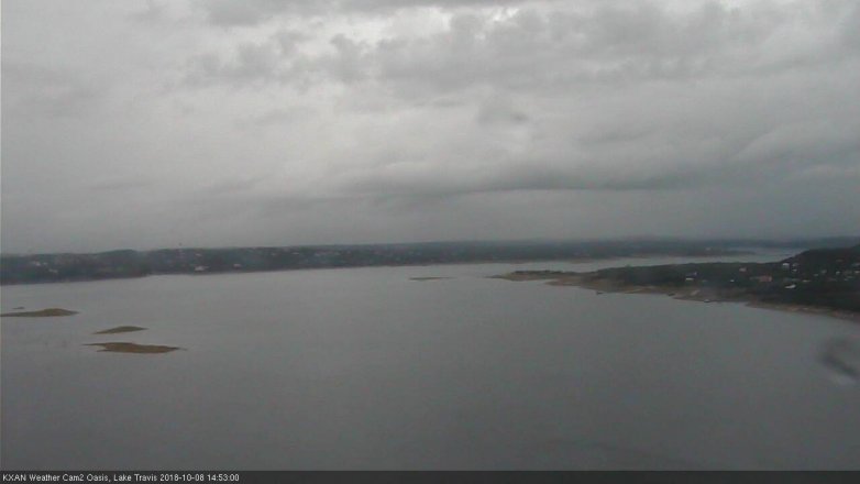 Lake Travis webcam, October 8, 2018 1:55 PM CT