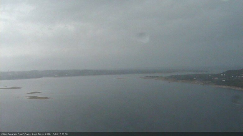 Lake Travis webcam, October 8, 2018 2:10 PM CT