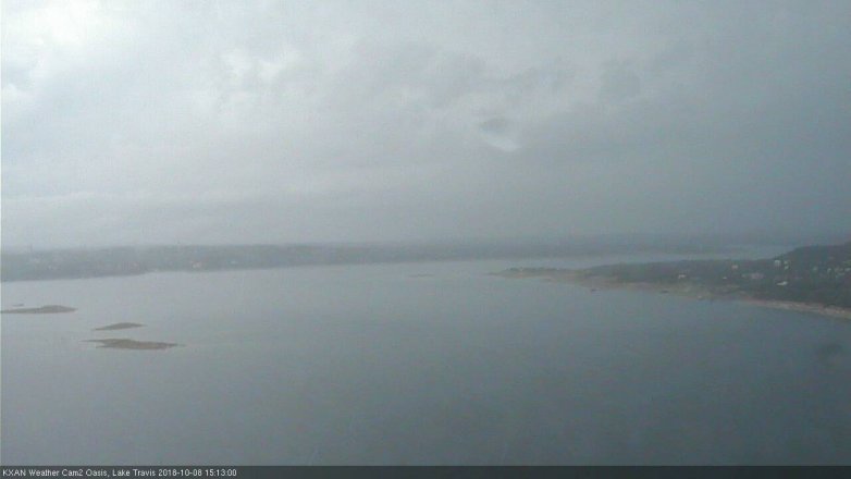Lake Travis webcam, October 8, 2018 2:15 PM CT