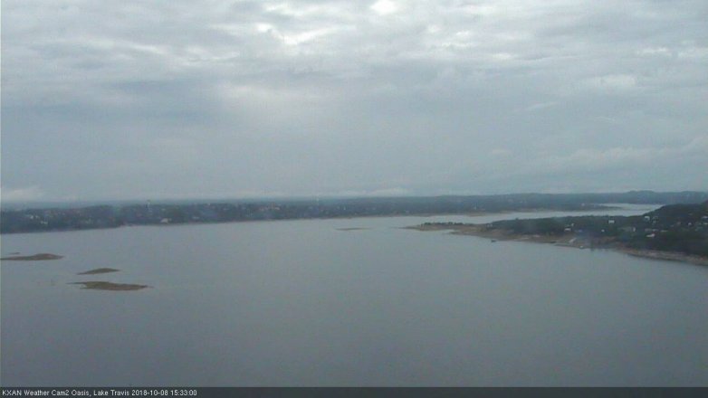 Lake Travis webcam, October 8, 2018 2:35 PM CT