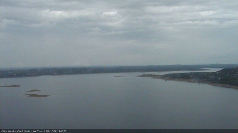 Lake Travis webcam, October 8, 2018 2:45 PM CT