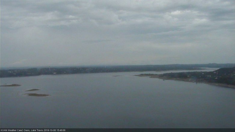 Lake Travis webcam, October 8, 2018 2:50 PM CT