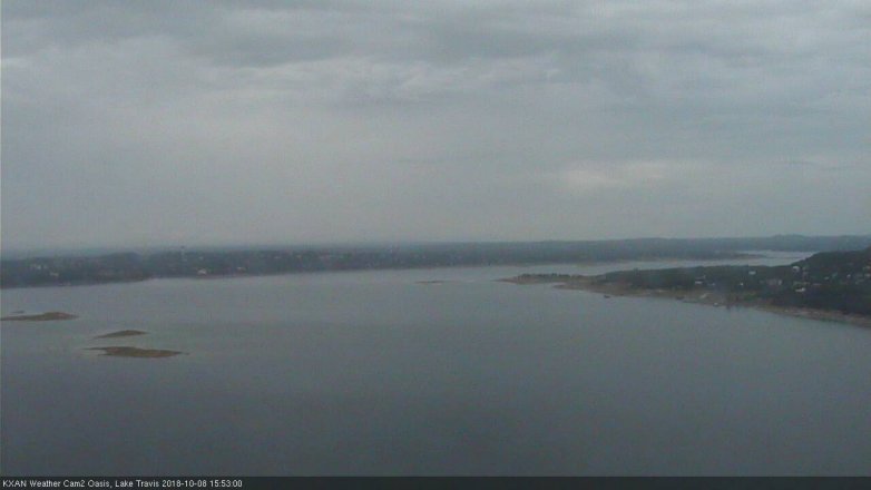 Lake Travis webcam, October 8, 2018 2:55 PM CT
