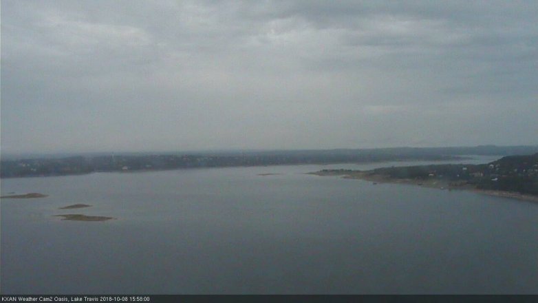 Lake Travis webcam, October 8, 2018 3:00 PM CT