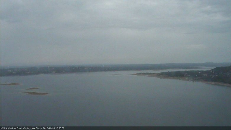 Lake Travis webcam, October 8, 2018 3:05 PM CT