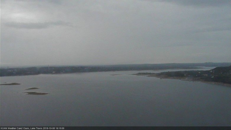 Lake Travis webcam, October 8, 2018 3:20 PM CT