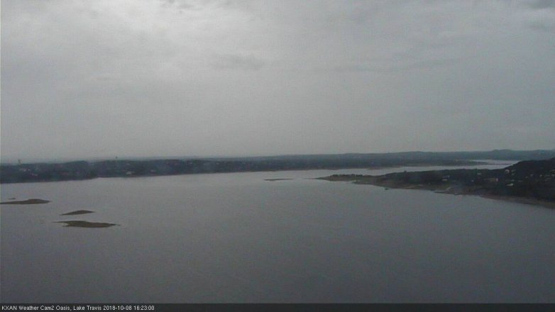 Lake Travis webcam, October 8, 2018 3:25 PM CT