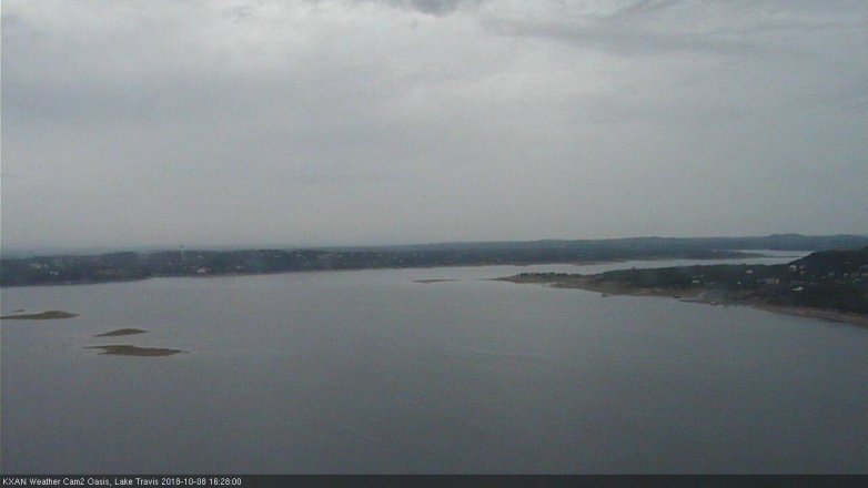 Lake Travis webcam, October 8, 2018 3:30 PM CT