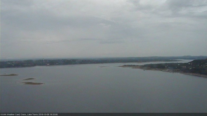 Lake Travis webcam, October 8, 2018 3:35 PM CT