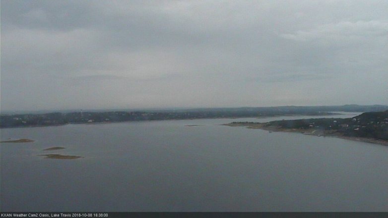 Lake Travis webcam, October 8, 2018 3:40 PM CT