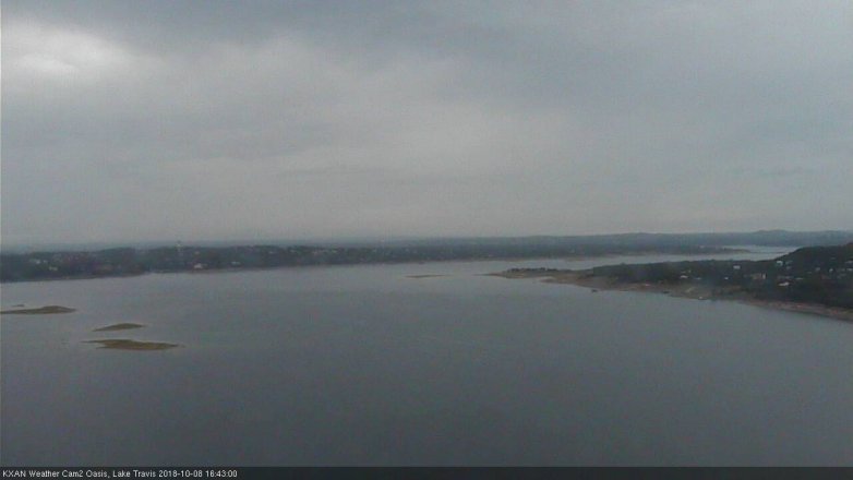 Lake Travis webcam, October 8, 2018 3:45 PM CT