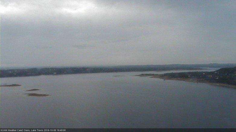 Lake Travis webcam, October 8, 2018 3:50 PM CT