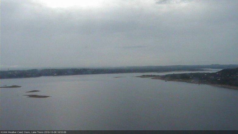 Lake Travis webcam, October 8, 2018 3:55 PM CT