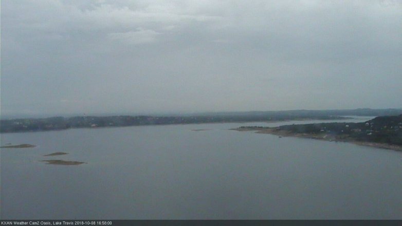 Lake Travis webcam, October 8, 2018 4:00 PM CT